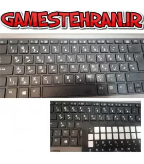 برچسب حروف فارسی کیبورد مدل black design